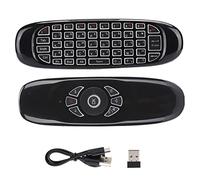 Air Mouse Remote, C120 USB 2.4G Air Fly Mouse Clavier à Distance avec Détection De Mouvement Et Rétro-éclairage Coloré Approprié, Clavier Multifonction sans Fil Fly Mouse pour TV Box PC Laptop