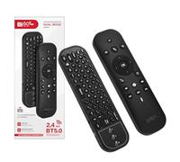 Air Mouse Télécommande Bluetooth Universelle avec Fonction Clavier et Souris, Remote Control 2.4G USB 5.0 IR pour Android TV Box