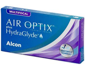 Air Optix plus HydraGlyde Multifocal (6 lentilles) Puissance: +0.25, BC: 8.60, Diamètre: 14.20, Addition: MED (MAX ADD +2.00) +0.25