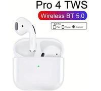 Air Pro 4 TWS Écouteurs sans fil Bluetooth 5.0,Oreillettes stéréo à commande tactile, Ecouteurs sans Fil Intra-Auriculaires
