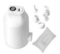 Air Pump Inflatables, Portable Electric Inflator, 5.2x9.5cm LED Light Multi Nozzle Pump, Fast Inflation Deflation Device, Compact Travel Camping Gear for Swimming Pool Air Mattress Use