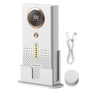 Air Purifier - 6.65 Inch Portable Bedroom Air Cleaner | Platinum Silver Arôma Device - 1800mAh USB TÝPE-C Rechargeable Purifier with Aromatherapy Tablet for Car Home and Indoor Frēsh Aiŕ Use