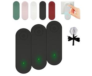 Air Purifier, Portable Ionic Airs Purifier Plug in, Filter-Free Air Purifiers, Purification Silent Design, Remove Smell Pollutants, Instantly Cleans Airs (black,3pcs)