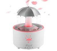 Air Purifier - Ultrasonic Cool Mist Humidifier for Bedroom | 7 Color Led Rotating Umbrella Diffuser for Nightstand, Room, Classroom or Indoor Air Care Relaxation, 5.28x5.28x7.17in
