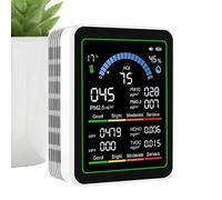 Air Quality Monitor, 2.8x1.4x3.5 inch Portable Indoor Detector, Accurate Sensor Measurement, Compact Handheld Device, Air Quality Tester, for Bedroom Room Office Outdoor Environments,