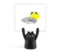 Air Quality PM2.5 Dis Mémo support dessin animé chat noir décoration