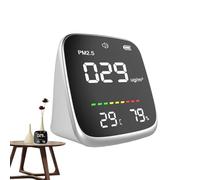 Air Quality Tester, Portable Air Quality Management Device, Real Time PM2.5, Temperature Humidity Measuring Tool for Bedroom, Kitchen, Living Room, 3.31x3.15x2.05 Inches