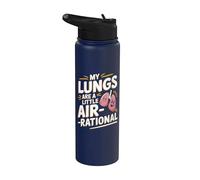 Air-Rational - Cancer du poumon Stainless Steel Insulated Water Bottle