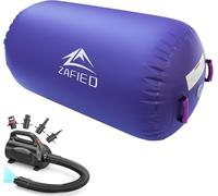 Air Rolle de Gymnastique, Air Roll Gonflable Air Barrel Gymnastique Yoga avec Pompe à Air, Matelas de Tumbling, Tapis d'Entraînement, Tapis de Gymnastique, Rouleau de Fitness
