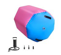 Air Roller Gymnastics Barrel - Inflatable for Tumbling Practice, Soft Stable Gym Equipment with Anti Slip Surfaces for Flexibility and Strength, Home, Yoga Studio, Gym