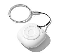 Air Smart Tag Finder Traceur, Compatible Apple « Find My » (iOS Uniquement), pour Valises/Sacs/Clés/Vélos/Cartables, Pile Amovible (1, Blanc-1Pack)