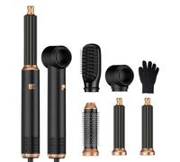 Air Styler 5 en 1, Kit Brosse Soufflante 5 Embouts Interchangeables | Appareil de coiffure multifonction, 60000 tr/min, 3 niveaux de chaleur, 14 m/s, pour le séchage, le lissage, les boucles