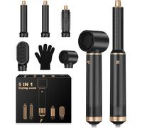 Air Styler 5 En 1,Seche Cheveux Ionique,Brosse Soufflante,Boucleur A Air,Brosse Lissante Cheveux,Magic Styler Pour Sécher,Boucler,Lisser