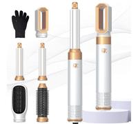 Air Styler 5 In 1 Magic Styler Avec 1000W Seche Cheveux, Brushing Brosse Soufflante, Auto Boucleur a Air, Brosse Soufflante Lissante, pour Sécher, Boucler, Lisser