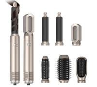 Air Styler 6 In 1, Hair Styler avec Seche Cheveux, 1000W Boucleurs Auto-Wrap, Brosse Thermique Brushing avec 5 Accessoires(Or)