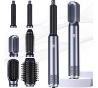Air Styler 6 In 1 Hair Styler avec Seche Cheveux, Boucleur a Air, Brosse Soufflante, Brushing Brosse Soufflante, Brosse Lissante Cheveux, Magic Styler pour Lisser, Donner Du Volume, Boucler, Sécher