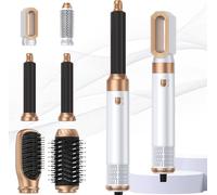 Air Styler 6 In 1 Hair Styler avec Seche Cheveux, Boucleur a Air, Brosse Soufflante, Brushing Brosse Soufflante, Brosse Lissante Cheveux, Magic Styler pour Lisser, Donner Du Volume, Boucler, Sécher