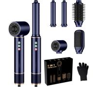 Air Styler 6 In 1 Hair Styler avec Seche Cheveux, Boucleur a Air, Brosse Soufflante, Brushing Brosse Soufflante, Brosse Lissante Cheveux, Magic Styler pour Lisser, Donner Du Volume, Boucler, Sécher