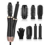 Air Styler 6 In 1 Hair Styler, Sèche Cheveux, Airflow Fer a Boucler, Brosse Soufflante, Brosse Lissante,Thermal Brush, Airbrush Cheveux, Pour Lisser, Donner Du Volume, Boucler, Sécher