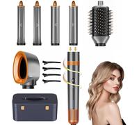 Air Styler Brosse Soufflante: 6 En 1 Sèche-Cheveux Lonique Haute Vitesse,120K Rpm Auto Boucleur A Air,Magic Twist Cheveux,Pour Coiffage,Séchage,Lissage,Volume