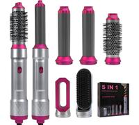 Air Styler Hair Styler, Seche Cheveux 1000W, Brosse Soufflante, Fer a Boucler Ions Négatifs, Brosse Lissante Cheveux Brosse Volumisante pour Sécher, Boucler, Lisser, Donner du Volume (Gris)