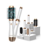 Air Styler OKWRAP 6 en 1 Sèche-Cheveux, Brosse Soufflante Hair Styler Avec 6 Accessoires, Seche Cheveux, Fer a Boucler, Brosse Soufflante, Brosse Lissante Pour Cheveux, Pour Sécher, Lisser
