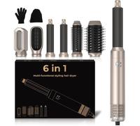 Air Styler Pro Seche Cheveux 6 en 1,1000w Brosse Soufflante Hair Styler,Brosse de Sèche - Cheveux Multifonction,Pour Cheveux