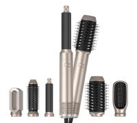 Air Styler Pro Seche Cheveux 6 en 1, 1000w Brosse Soufflante Hair Styler,Brosse de Sèche - Cheveux Multifonction,Pour Cheveux Bouclés et Lissés,Température Vitesse du vent Réglable