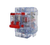 Air Switch Small Air Circuit Breaker, Disjoncteur de protection contre les fuites domestiques 15 m 1P+N, 2P, 3P, 4P 6A-63A(3p,16A)