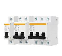 Air Switch Small Air Circuit Breaker, Mini-disjoncteur à air de fuite type C 1P/2P/3P/4P 6A à 63A 1000V(4p,10A)