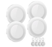 Air Tag-1 Piece, traqueur de Valise Compatible avec l'application Apple Where is APP (iOS Uniquement), détecteur de clés, de Bagages, de valises, de Portefeuilles, étanche IP67,Blanc