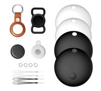 Air Tag, Ensemble de 4 Pièces - Localisateur de Clés, Compatible avec l'application Localiser Mon Appareil d'Apple (iOS Uniquement), Batterie remplaçable, pour Valises/Portefeuilles/Clés