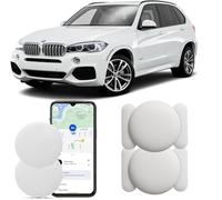 Air tag Traceur Localisateur D’Objets Bluetooth, Android Traceur magnétique caché pour Voiture sans Frais mensuels, GPS Tracker pour Enfants Animaux avec Goo- gle Find My Device no SIM (2 Blanc)