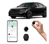Air tag Traceur Localisateur D’Objets Bluetooth, Android Traceur magnétique caché pour Voiture sans Frais mensuels, GPS Tracker pour Enfants Animaux avec Goo- gle Find My Device no SIM (1 Noirs)