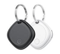 Air Tag Traceur Localisateur D’Objets Bluetooth Lot de 2, Fonctionne avec l’app Localiser Apple (Uniquement iOS), Batterie Remplaçable, IP67 Imperméable, Our Valises/Portefeuilles/Clés/Sacs/Bagages