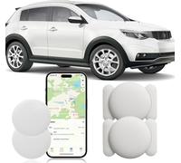 Air tag Traceur Localisateur D’Objets Bluetooth, Traceur magnétique caché pour voiture Sans frais mensuels, GPS tracker pour enfants animaux domestiques compatible avec A-pple Find My no SIM (2 white)