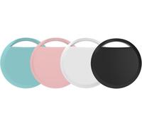 Air Tag Tracker Set of 4, Works with Apple App (iOS Only), Bluetooth Object Locators for Suitcases/Wallets/Keys/Bags/Luggage, Replaceable Battery (Colour)