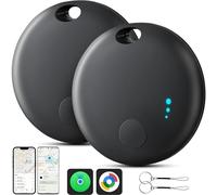 Air Traceur Android ou iOS, 2PCS Système Double Localisateurs D’Objets Bluetooth Fonctionne avec Apple/Google Find My, Smart Tracker pour Clés, Bagages, Batterie Remplaçable