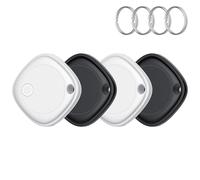 Air Traceur Tag Localisateur D’Objets Bluetooth Lot de 4, Fonctionne avec l’app Localiser Apple (Uniquement iOS), Batterie Remplaçable, IP67 Imperméable, Our Valises/Portefeuilles/Clés/Sacs/Bagages