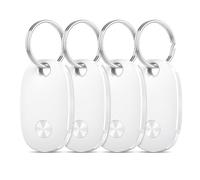 Air Traceur Tag Lot de 4, Bluetooth Tracker Fonctionne avec Apple Find My (iOS Uniquement), Batterie remplaçable, IP67 Étanchéité Localisateurs D’Objets pour Valises/Portefeuilles/Clés[weTag Pro]