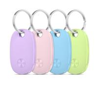 Air Traceur Tag Lot de 4, Bluetooth Tracker Fonctionne avec Apple Find My (iOS Uniquement), Batterie remplaçable, IP67 Étanchéité Localisateurs D’Objets pour Valises/Portefeuilles/Clés[weTag Pro]