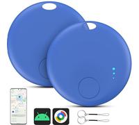 Air Tracker Android, 2 Traceur Localisateur D’Objets Bluetooth, Smart Tracker Tag Fonctionne avec l’app Google Localiser (Uniquement Android), Android Smart Traceur Tag pour clés, Bagages-Blue