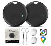 Air Tracker Android, 2PCS Localisateur D’Objets Bluetooth Traceur Tracker | Smart Tracker Tag Fonctionne avec l’app Google Localiser (Uniquement Android),Smart Traceur pour clés, Bagages