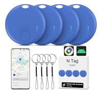 Air Tracker Android Lot de 4 trackers intelligents pour localisateur de clés Android compatible avec l'application Google Find Hub (Android uniquement), traceur Bluetooth pour bagages, portefeuille