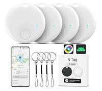 Air Tracker Tag Android, 4 Bluetooth Object Locator Tracker, Smart Tracker Tag Works with Google Locate App (Android On ALIMENTAIRE