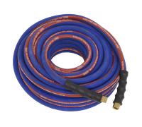 Air Tuyau 20m X Ø8mm Avec 0.6cmBSP Unions Extra Résistant - Sealey AH20R Neuf