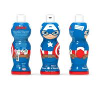 Air Val - 2 En 1 Gel Douche & Shampooing Captain America (Marvel) - 400 Ml
