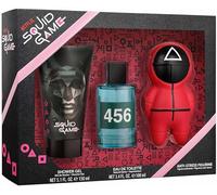 AIR VAL INTERNATIONAL Coffret cadeau Squid Game : Eau de toilette 100 ml, Gel douche 150 ml et Squishy, Idéal pour les fans de la série Netflix