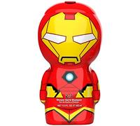 Air-Val Marvel Iron Man Gel douche et shampooing 2 en 1 - Figurine 3D avec un superbe parfum, pour enfants et adultes (400 ml)