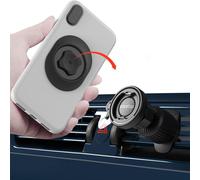 Air Vent Phone Holder With Lock Hook, Horizontal Air Vent Cell Phone Holder, One-Hand Quick Mount And Release[Ser.C-1st Gen.]